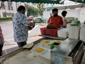 Alan Working At His Stall